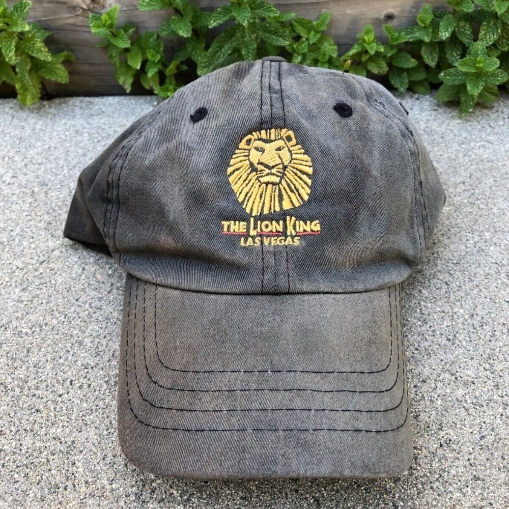 THE LION KING LAS VEGAS Baseball Hat Grey Musical Adjustable Cap Vintage​​​​​​​​